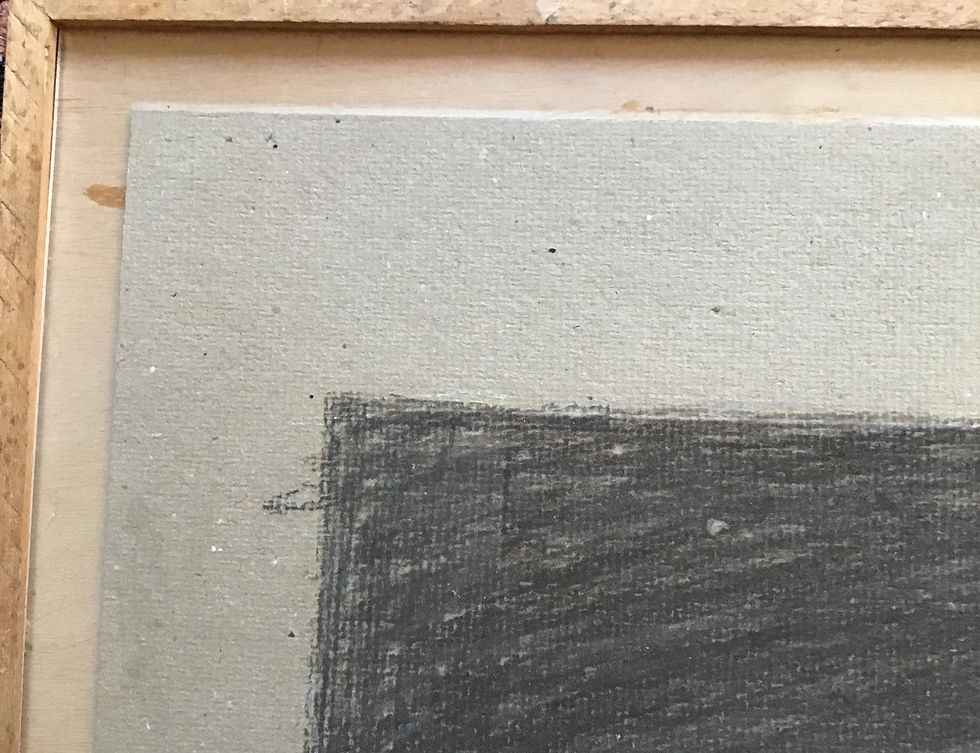 Thumbnail: Leon Tebbe - Drawing pastel on Cardboard 'Lithopotloden en Puimsteentjes'