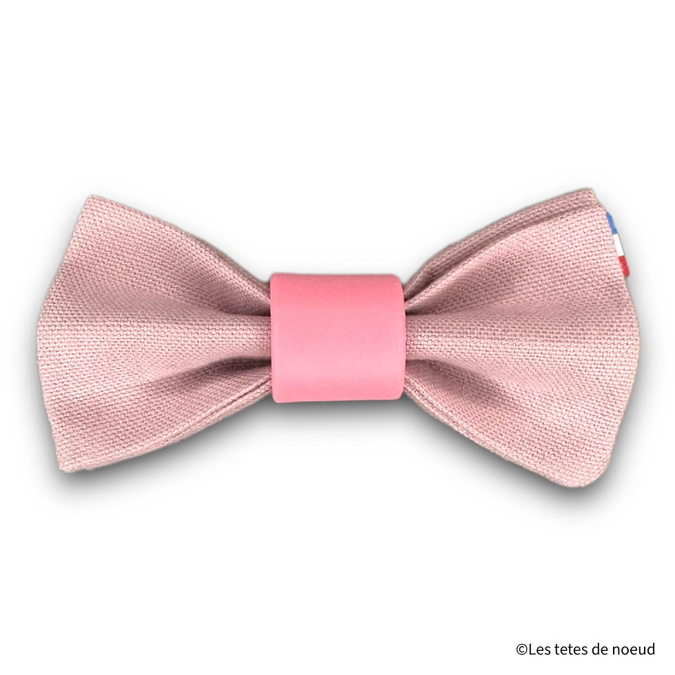 Noeud papillon Vieux Rose