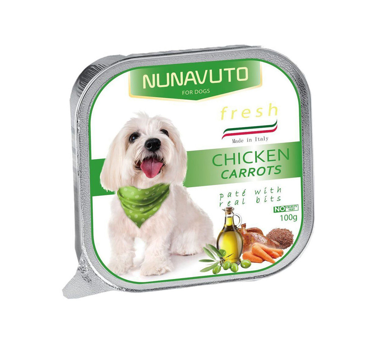 NUNAVUTO 雞肉+紅蘿蔔-狗餐盒 100G