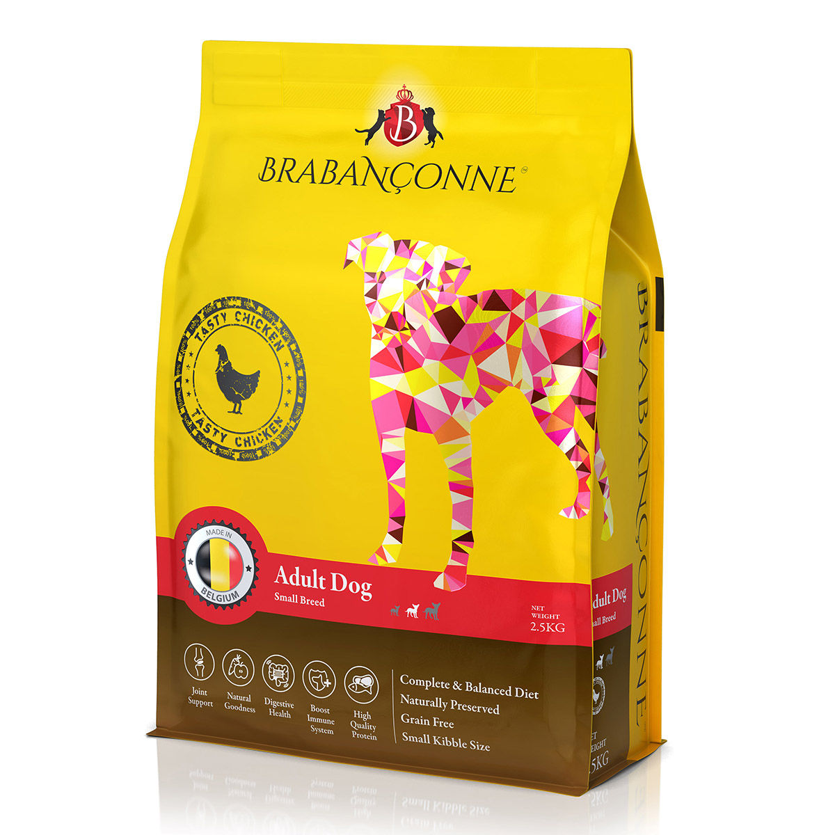 Brabancoon爸媽寵-小型成犬雞肉乾糧 20KG(白袋)