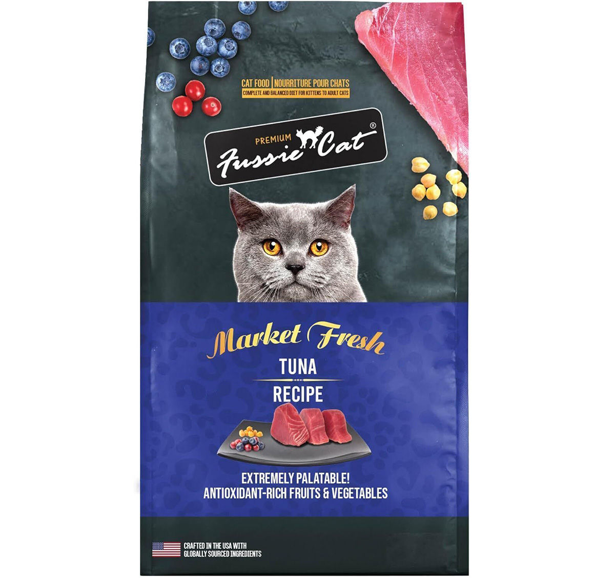 Fussie Cat 無穀物吞拿魚全貓糧 10LB