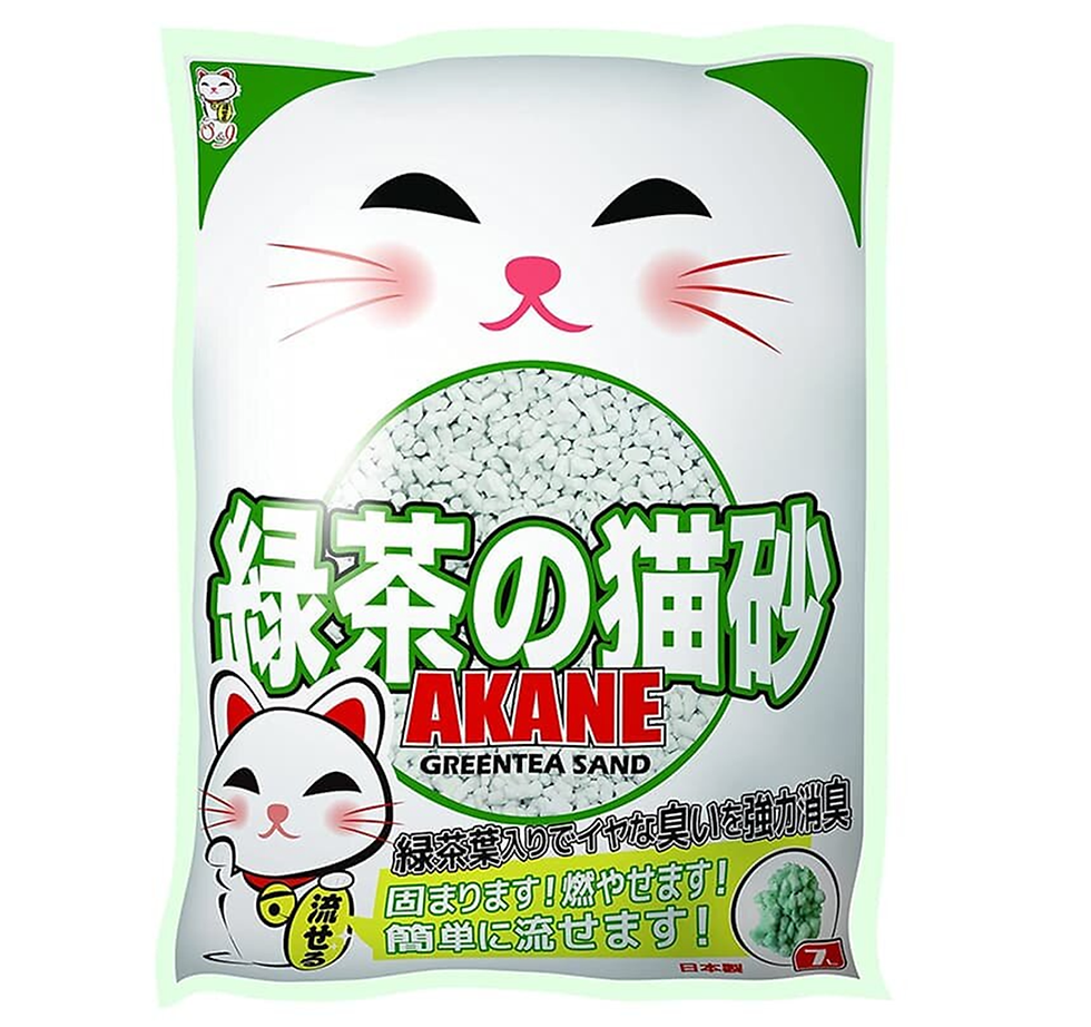 Akane-綠茶味凝固紙貓砂 7L
