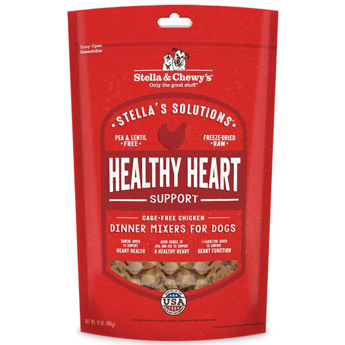 Stella's Solutions 凍乾生肉狗糧 心臟健康放養雞 13 oz