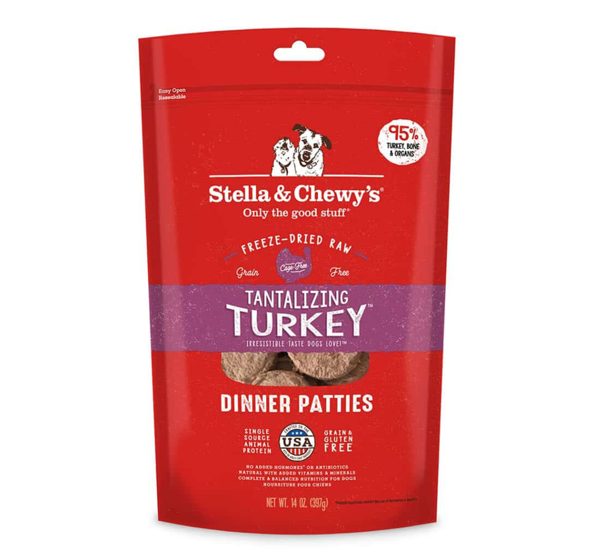 Stella & Chewy's 凍乾生肉狗糧 火雞配方 14oz