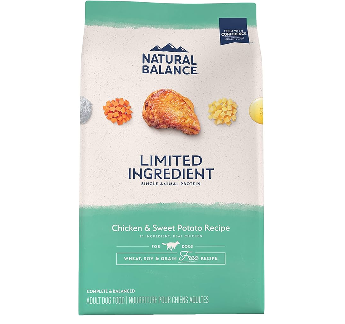 Natural Balance 無穀物雞肉甜薯成犬糧 24磅