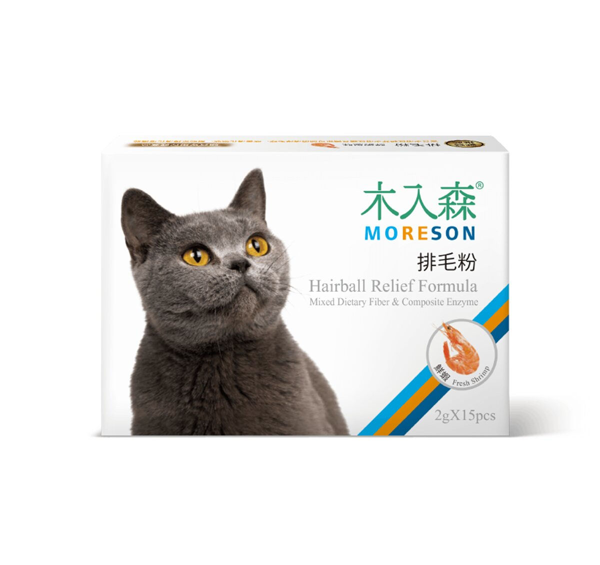 Moreson 木入森 貓用鮮蝦風味排毛粉 粉狀 30包