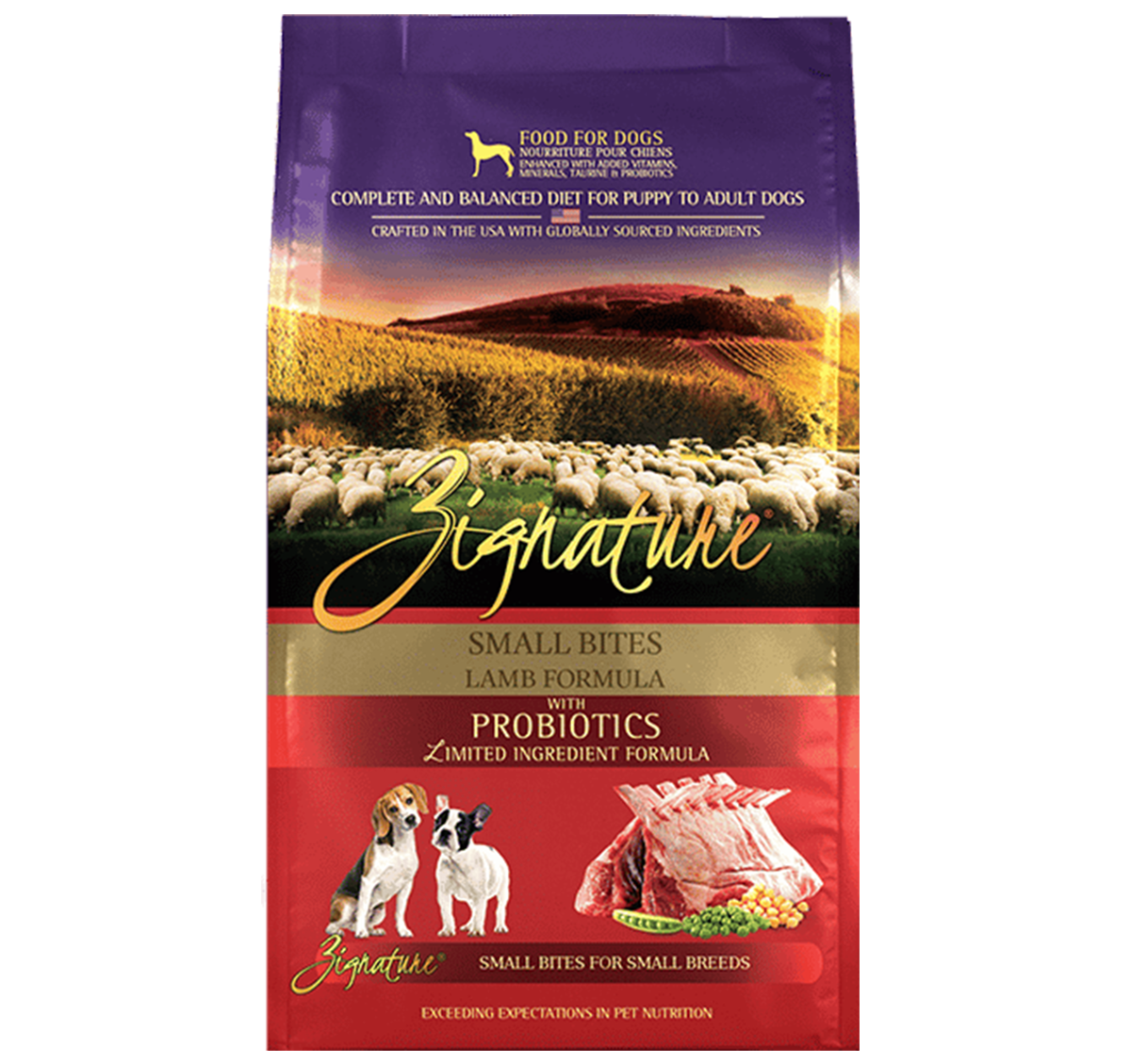 ZIGNATURE-超越羊肉配方細粒裝狗糧 4磅