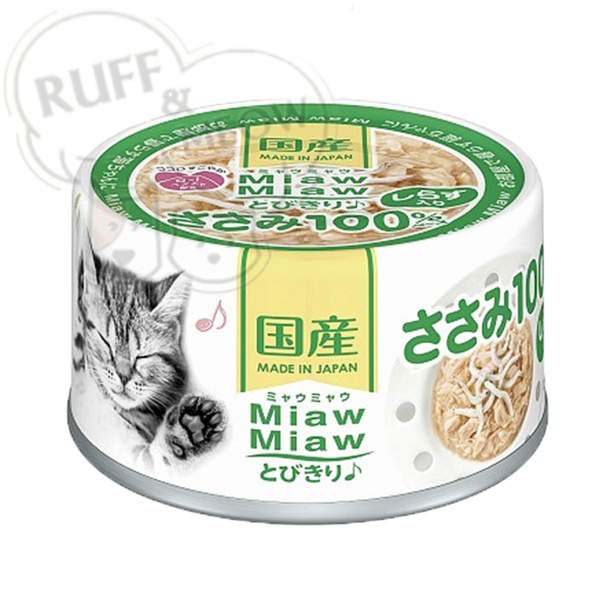 Aixia Miaw Miaw 貓罐頭 60g 雞肉,白飯魚<MT6>