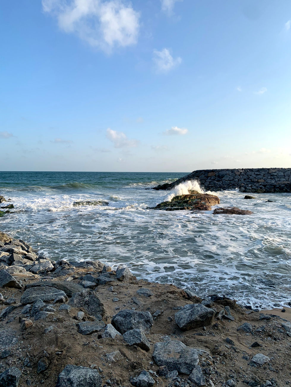 A beach near Cape Coast Castle in Ghana