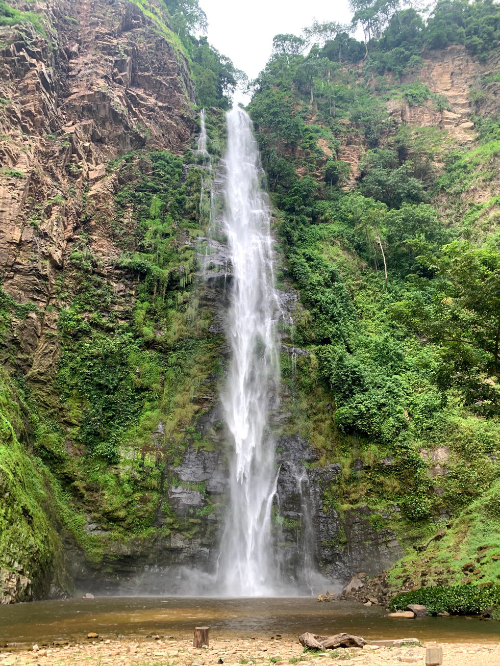 A waterfall in Ghana