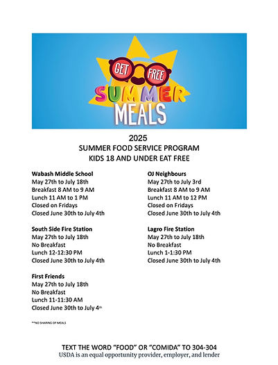 SUMMER MEALS FLYER