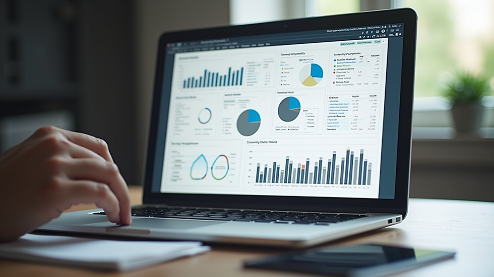 Close-up view of a laptop displaying a website audit report