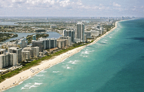 Vẻ đẹp thơ mộng của bãi biển Miami Beach Florida