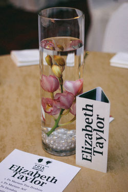 table centre-piece placecards