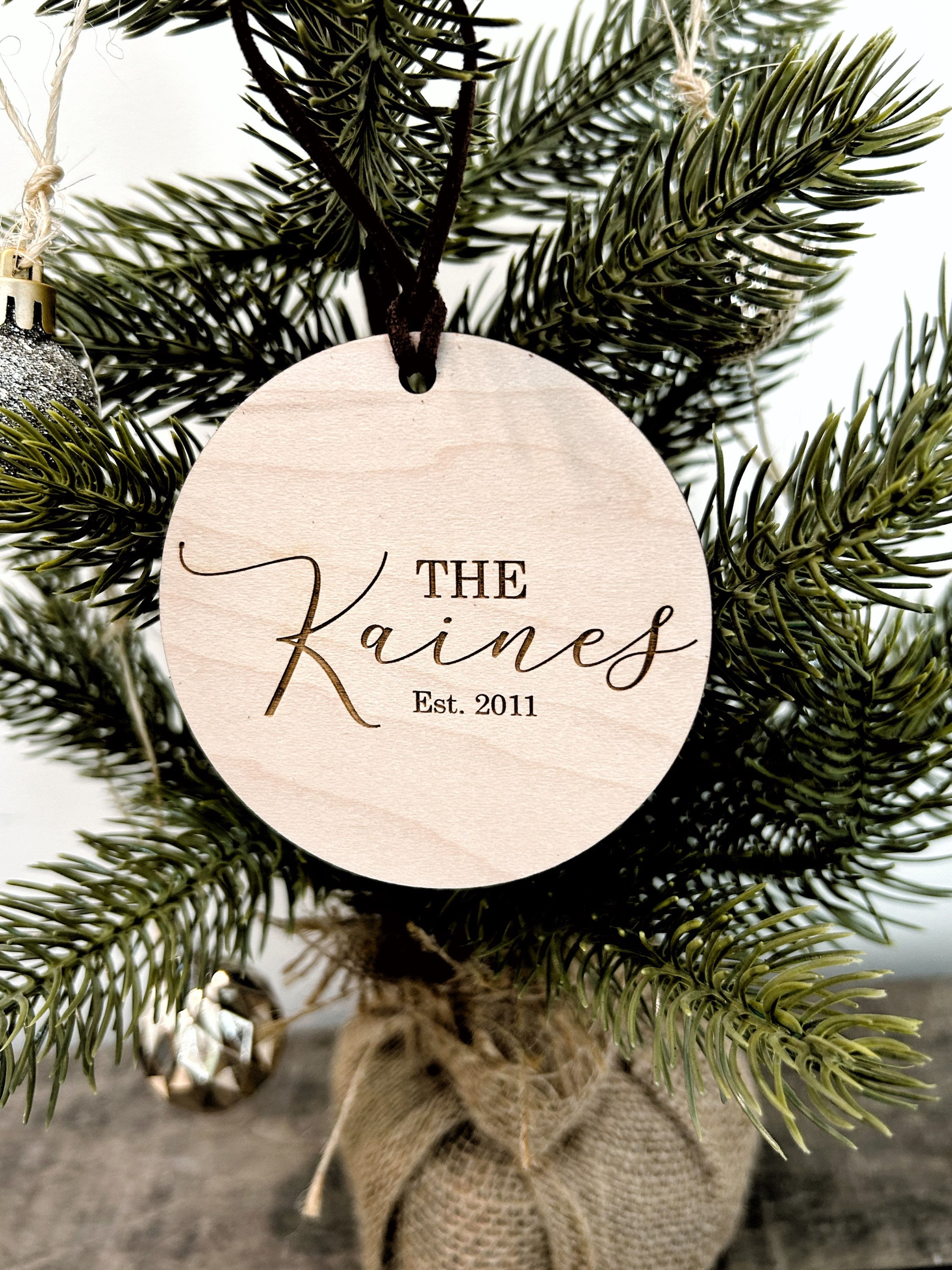 Family name ornament