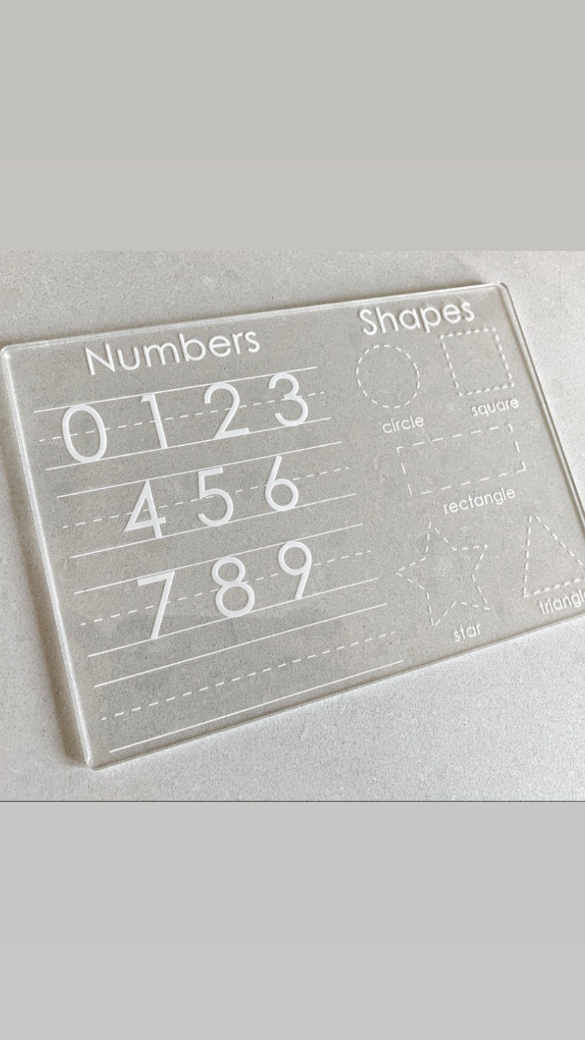 Thumbnail: Acrylic number/shape tracing board