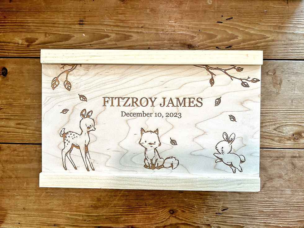 Thumbnail: Newborn Keepsake box 