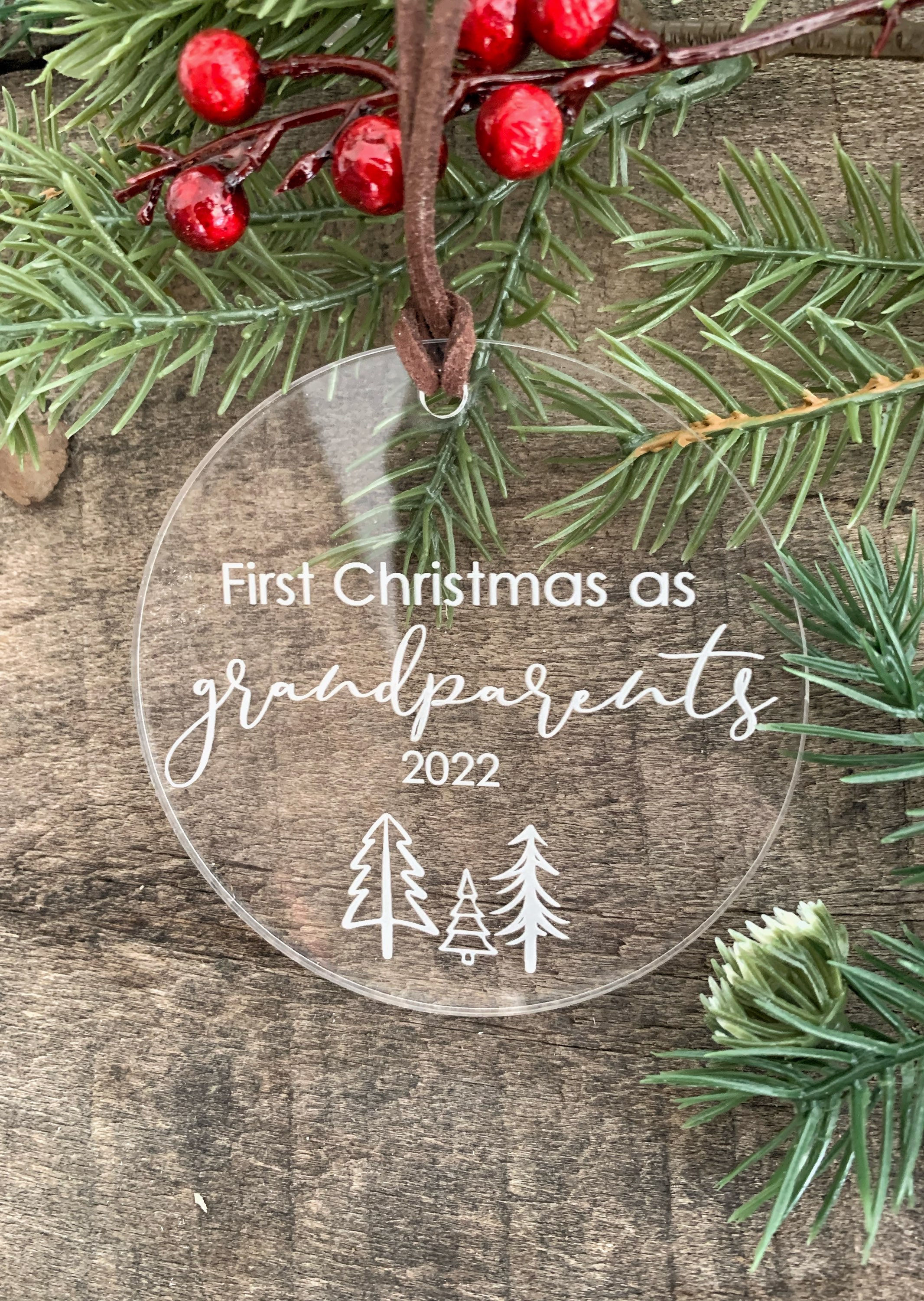 First Christmas as grandparents 2022 - Christmas ornament