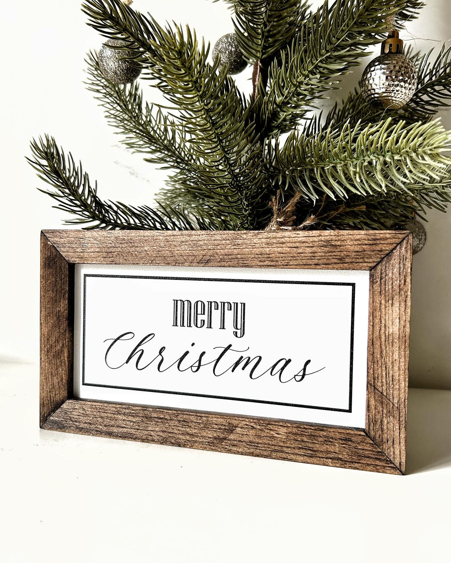 Merry Christmas mini sign 