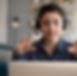Woman wearing a headset
