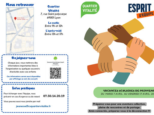 PROGRAMMES VACANCES PRINTEMPS ADOS