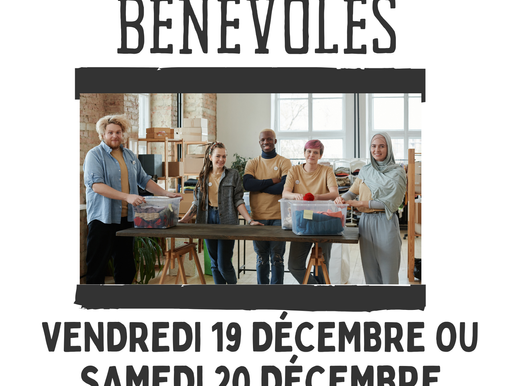 RECHERCHE BÉNÉVOLES