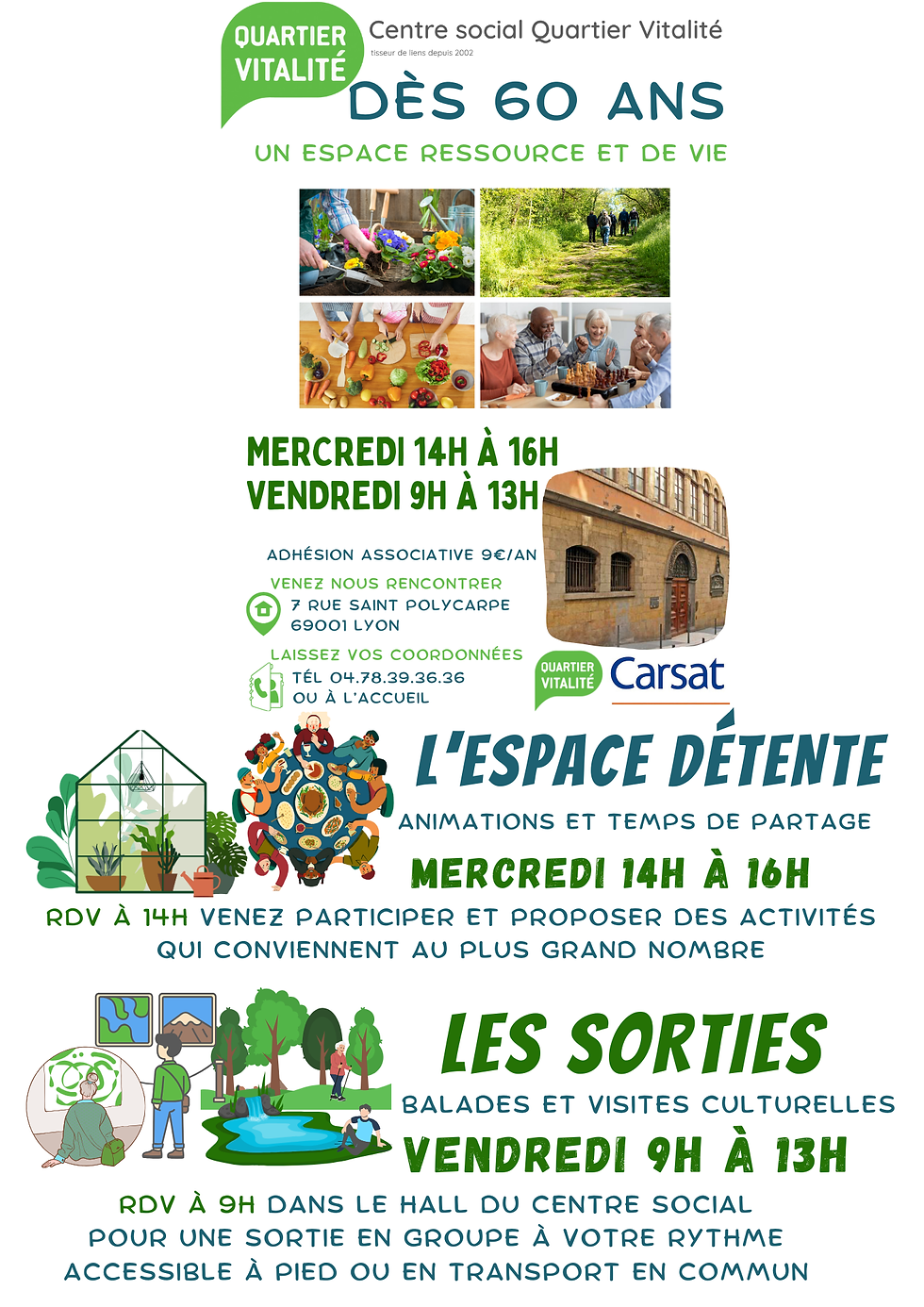 ACTIVITÉS DÈS 60 ANS