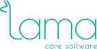 Lama Care logo featuring a modern design with a clean font, where a stylised llama is incorporated into the letter 'L,' symbo