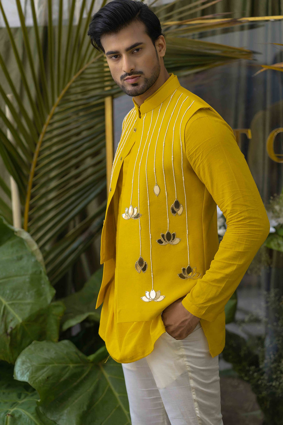 Thumbnail: Marigold Bundi /Nehru Jacket Set