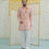 Thumbnail: Pleat Pink kurta with Embroidered Pants