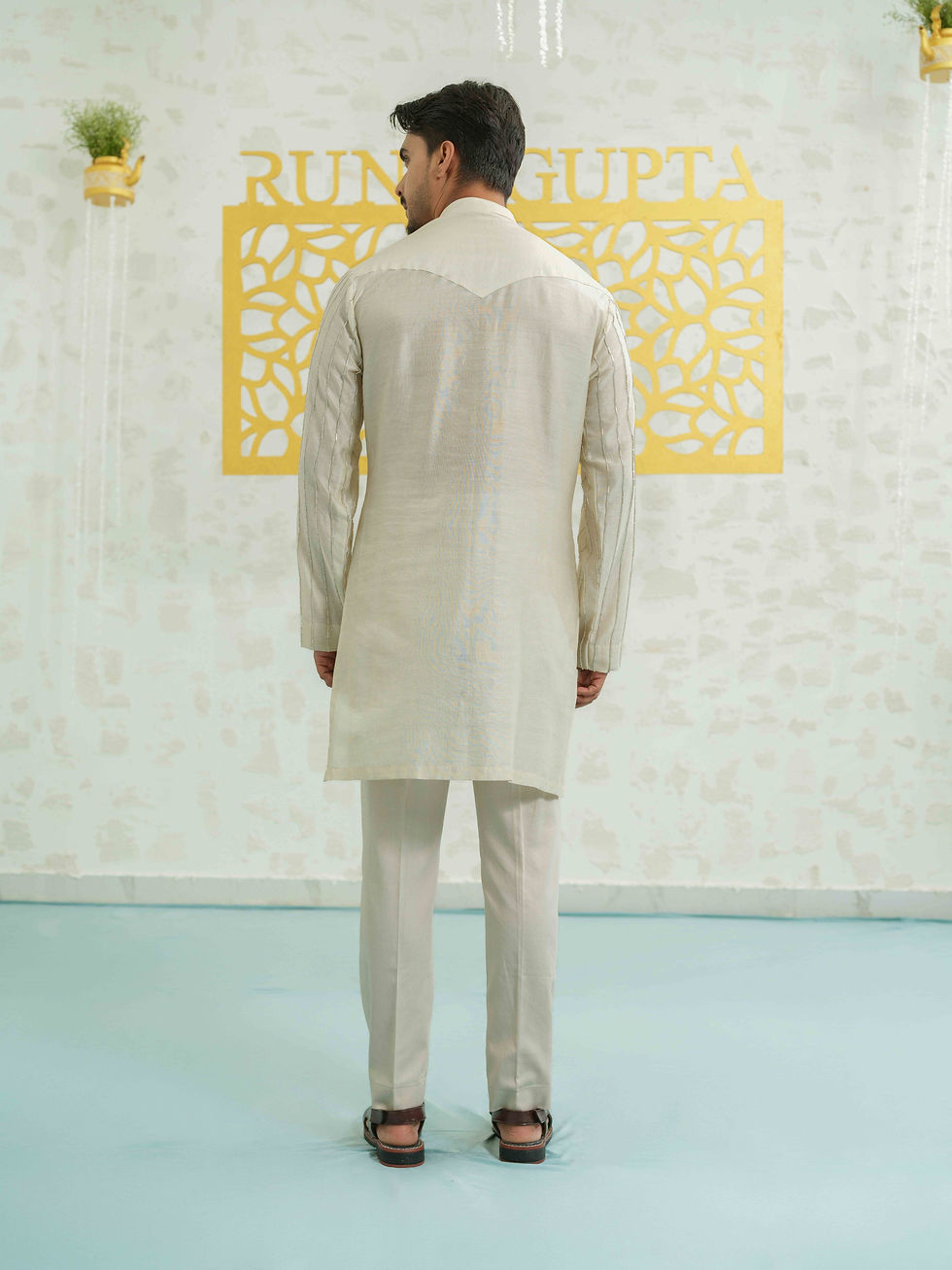 Thumbnail: Patch Stripes kurta set