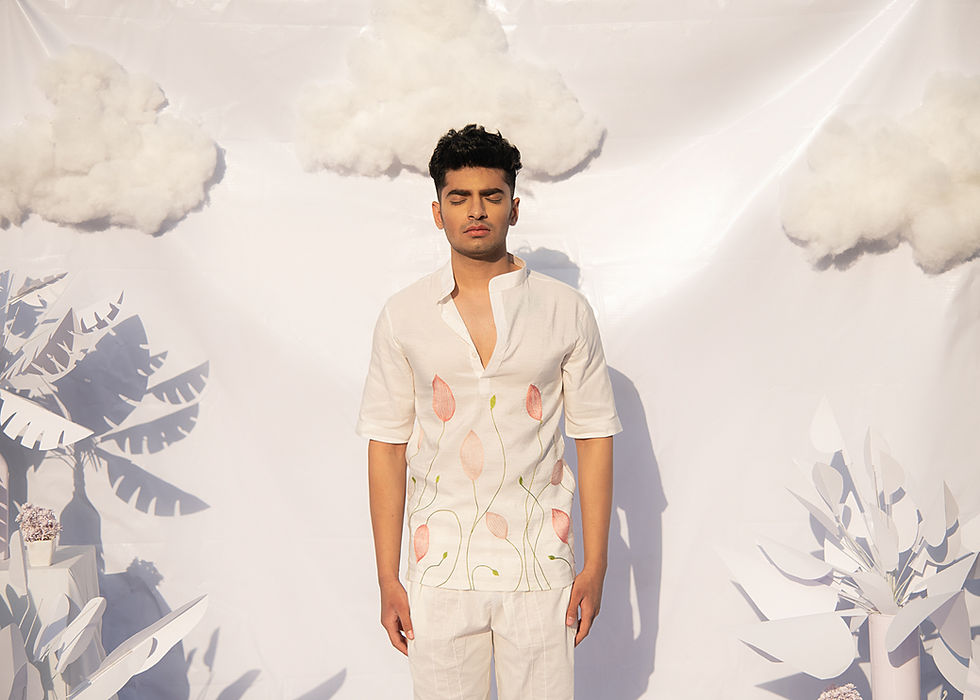 Lotus Bud Line Shirt