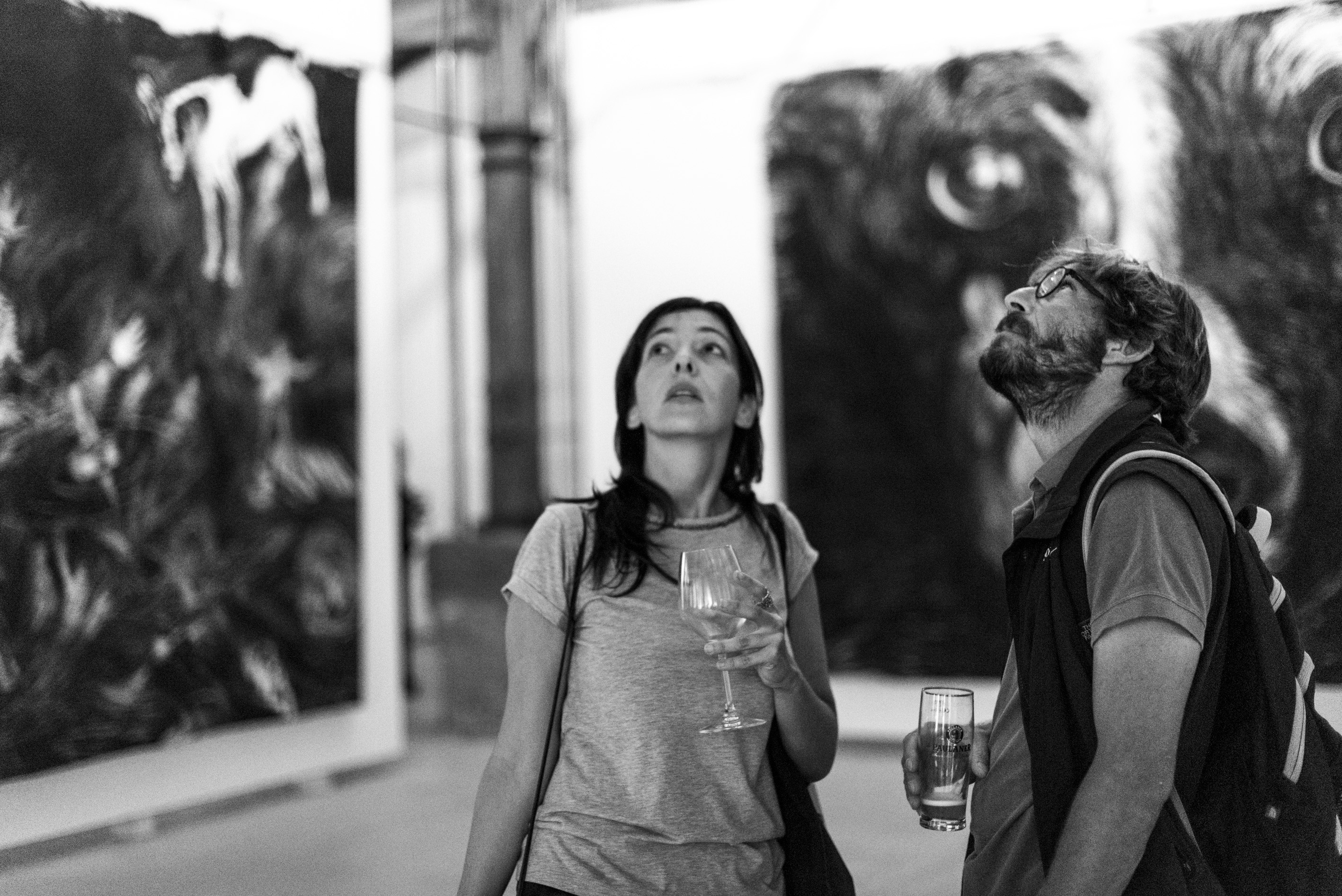 Visitatori al chiostro