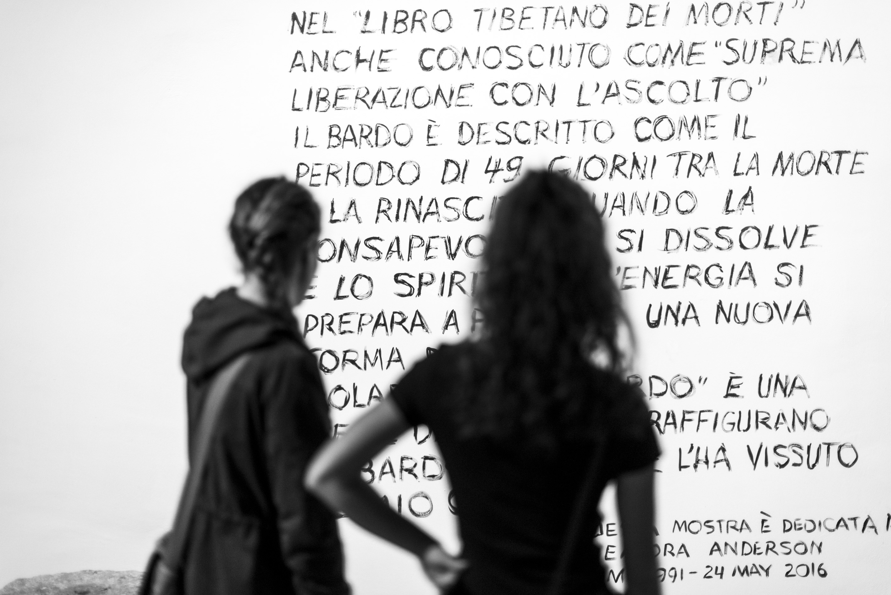 visitatori alla mostra