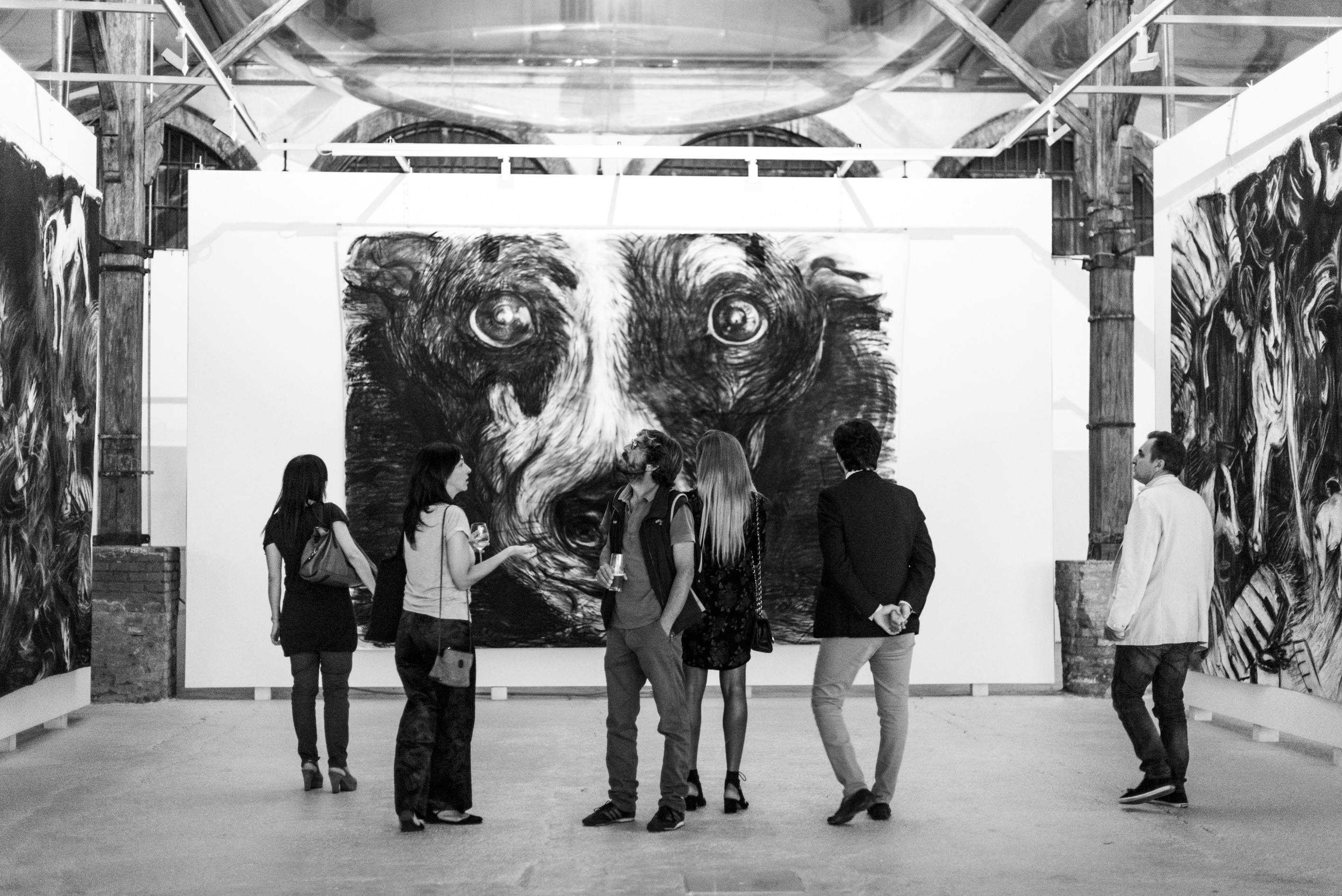 visitatori al chiostro