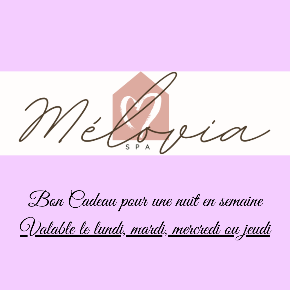 Bon cadeau semaine valable le lundi, mardi, mercredi ou jeudi