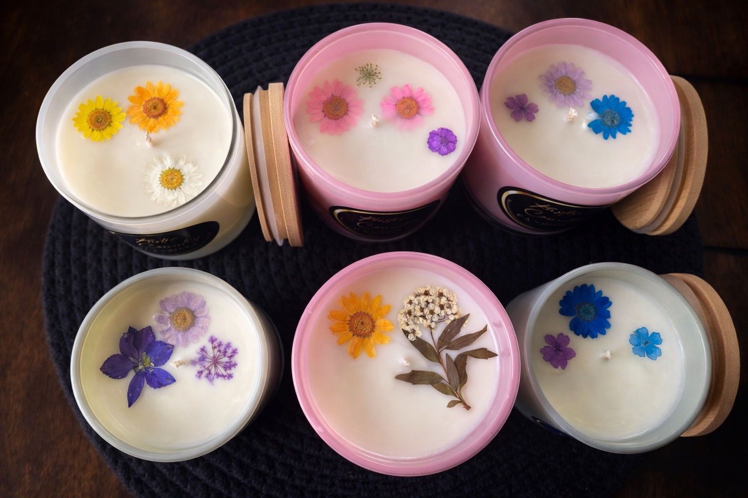 15 oz Spring Glass Jar Candle