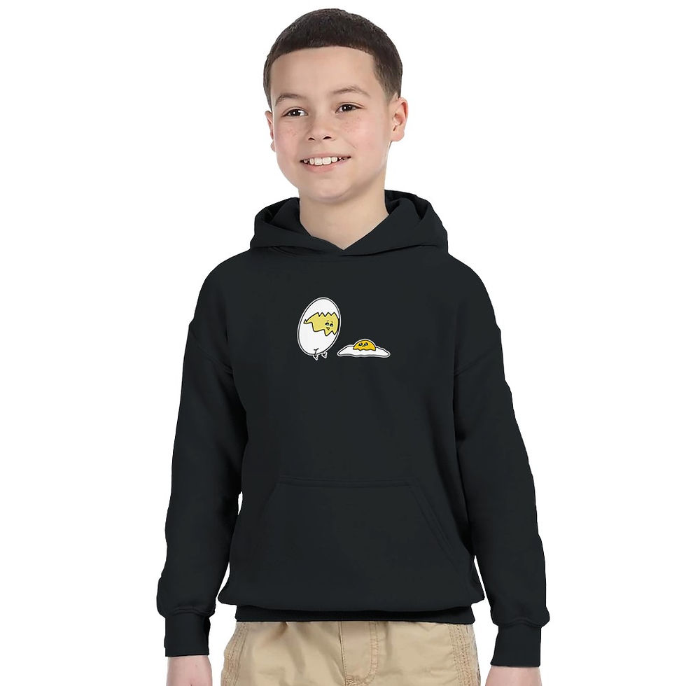 Thumbnail: Tweet & Egg Classic Kids Pullover Hoodie | Gildan 18500B