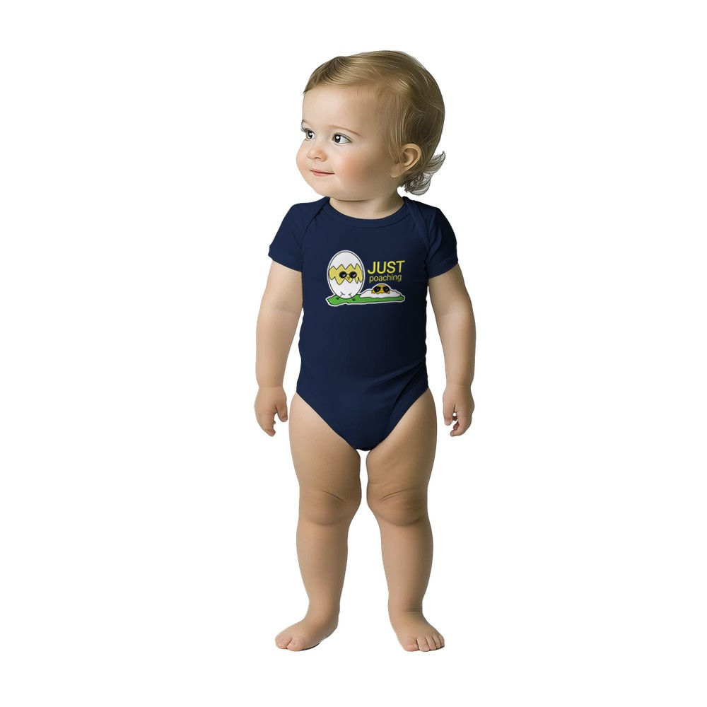 Just Poaching Classic Baby Short Sleeve Bodysuit