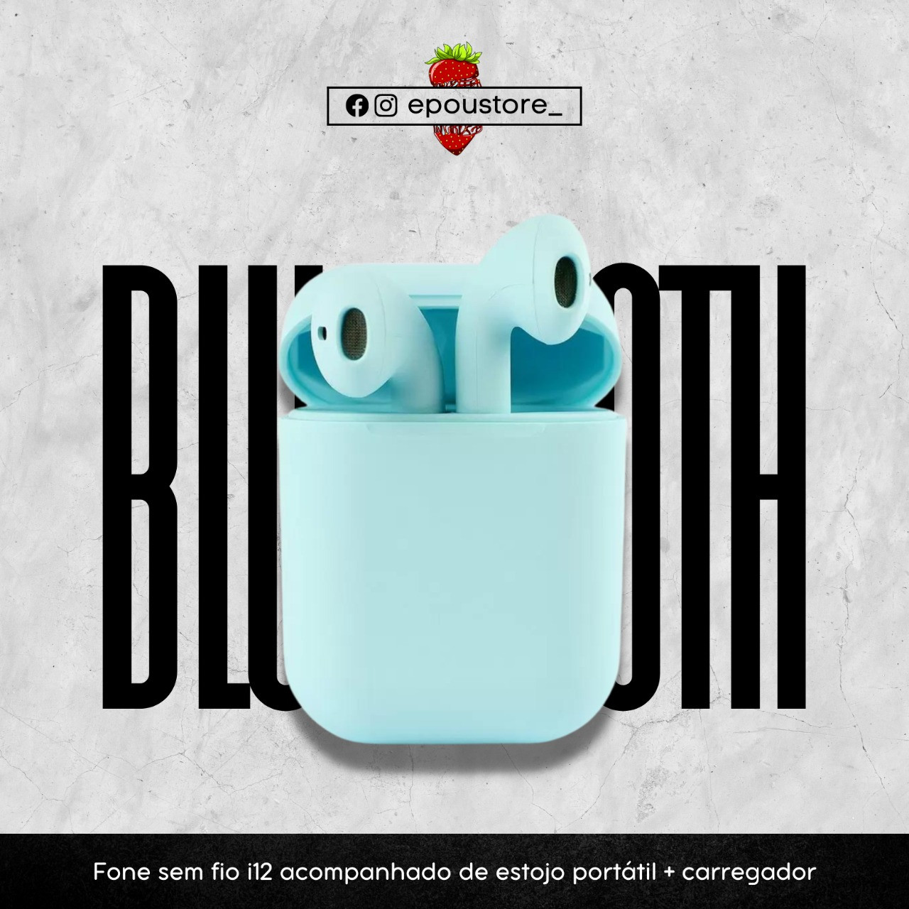 fone bluetooth i12