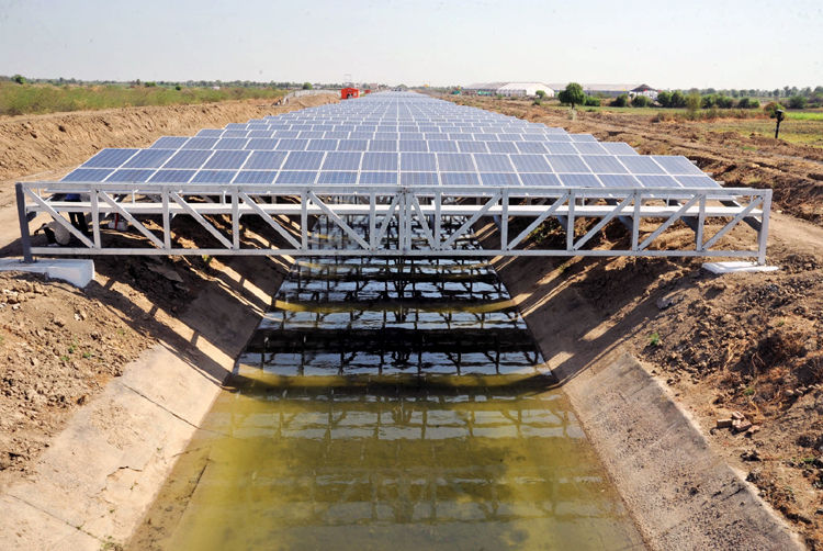 Solar Canals in Gujarat