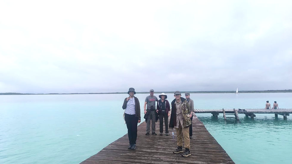 Boardwalk in Bacalar Lagoon
