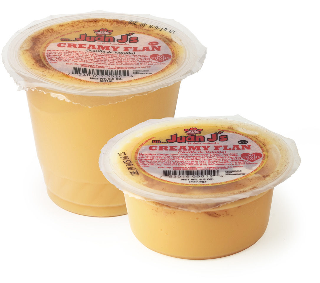 Creamy Flan (4.5 oz. and 8.5 oz.)