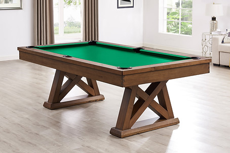  _The Laredo Pool Table in Whiskey Finish, also available in Acacia, KonaWhiskey 