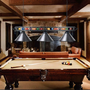 Billiard Table With Lighting Install.jpe