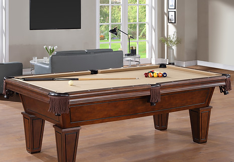 HB Home Baxter Pool Table color Nut Brown