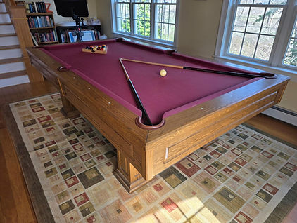 8FT OLHAUSEN POOL TABLE IN MINT CONDITION WITH ACCUFAST CUSHIONS FOR SALE MAINE POOL TABLE