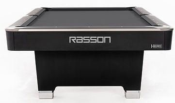 Rasson Hero black front of billiard table in 7ft, 8ft or 9ft size