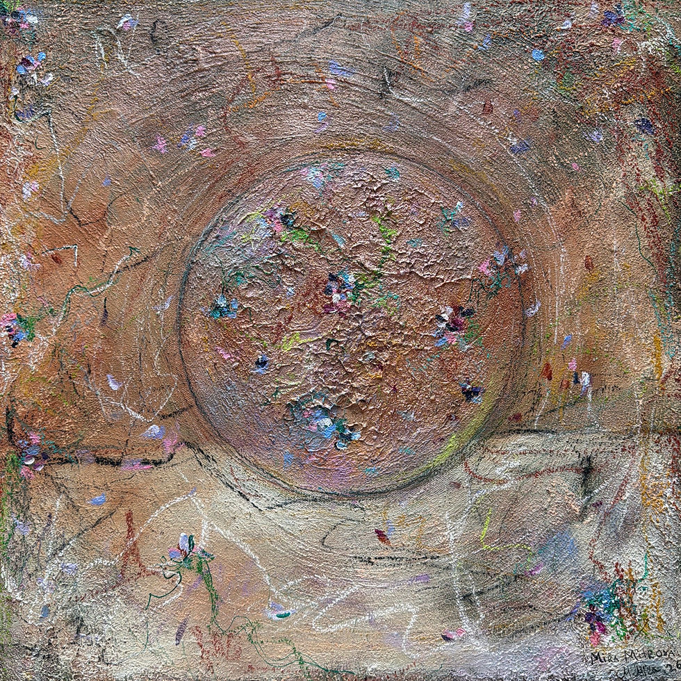 ''Infinity'' Original Abstract Painting by Mira Mitrova