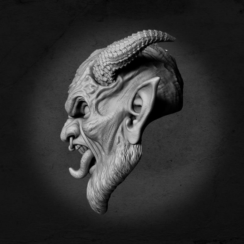 Thumbnail: Gruss Vom Krampus (Demon) (UNPAINTED) 1/12 Scale